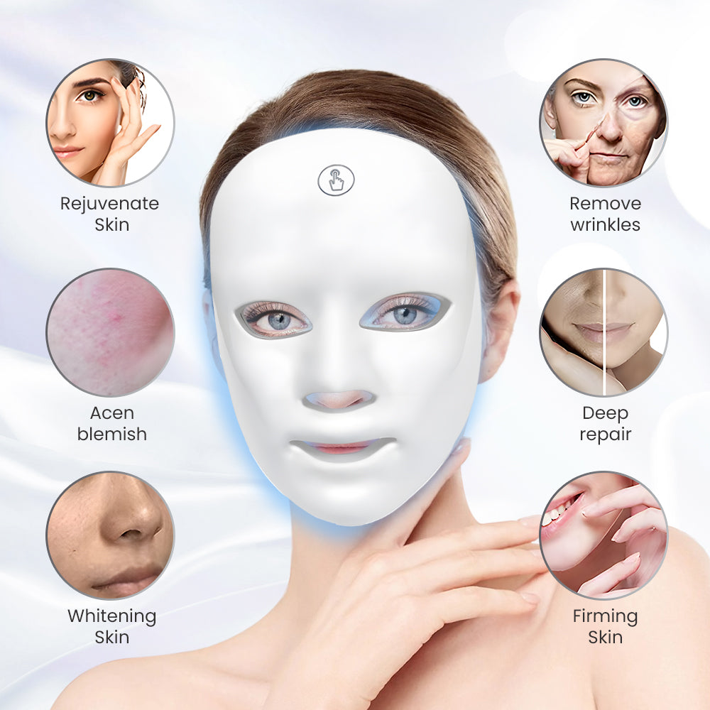 LED light therapy mask color settings chart
