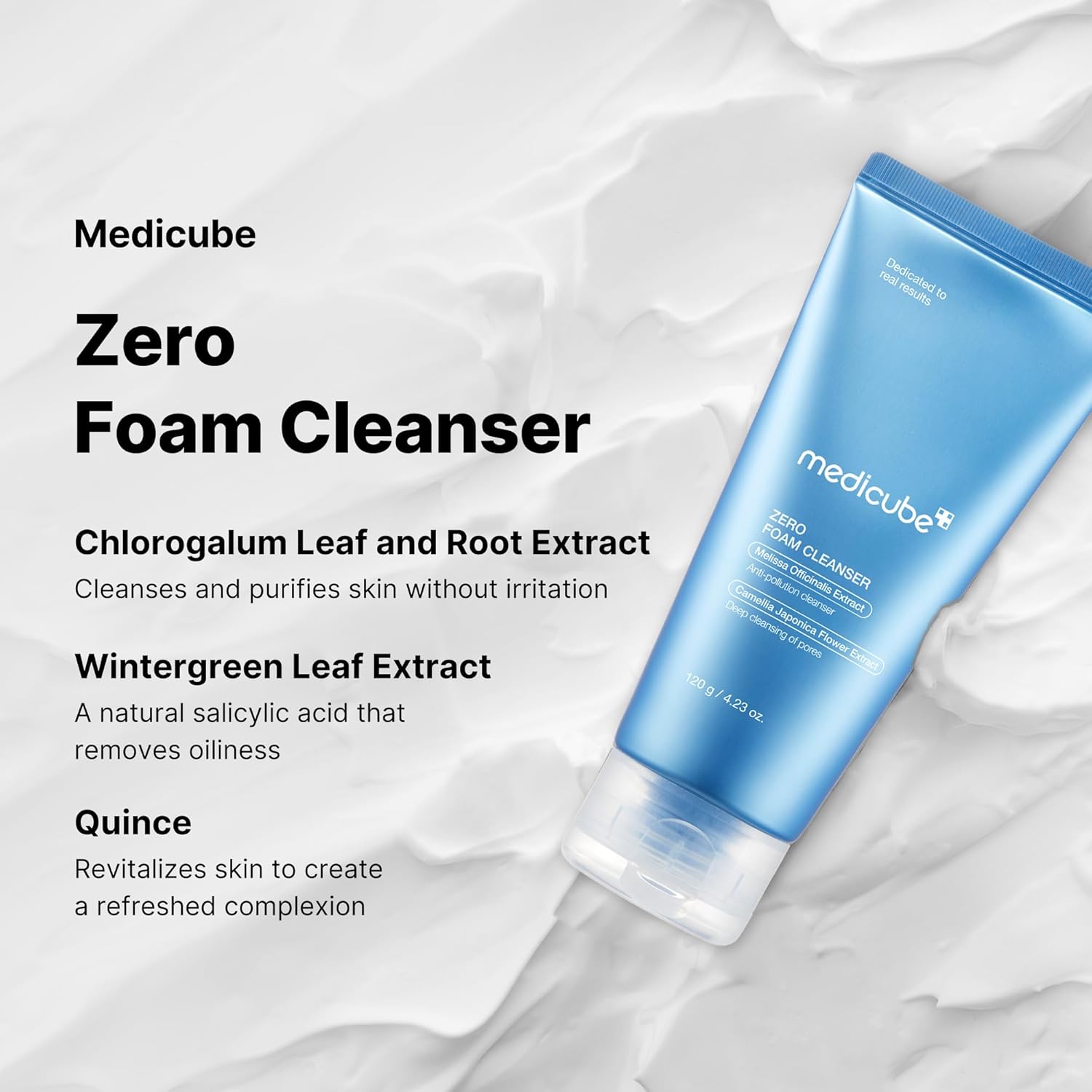 Medicube Zero Foam cleanser foam texture