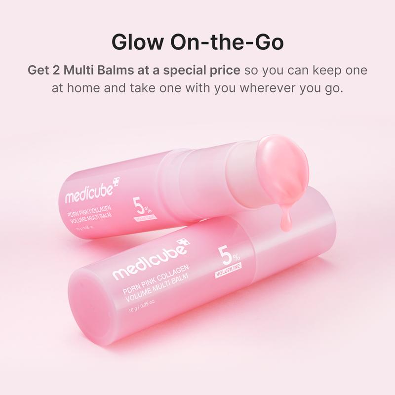 PDRN Pink Collagen Volume Multi Balm – Firming Anti-Aging Stick for Fine Lines