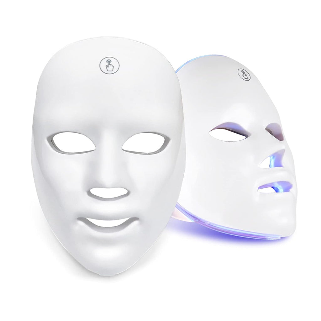 Seven-color LED light therapy face mask for at-home skincare