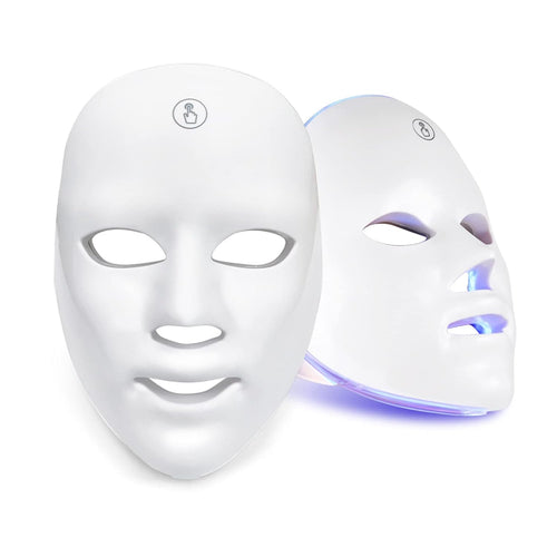 Seven-color LED light therapy face mask for at-home skincare