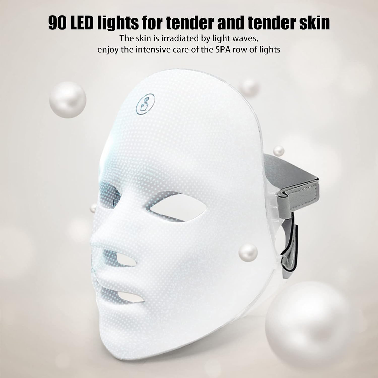 LED light therapy mask in blue light mode